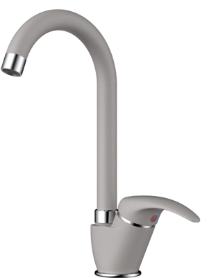 Изображение товара Смеситель Omoikiri Umi-GR латунь Лениградский серый для кухонной мойки