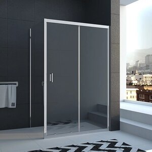 Изображение товара Душевой уголок Veconi Rovigo RV040-11090-01-C1, 110 x 90 см, стекло прозрачное, профиль хром