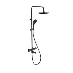 Изображение товара Душевая система Kerama Marazzi Fonte FO.302.KM.BLK.M с термостатом черный матовый