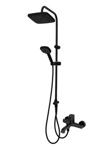 Изображение товара Душевая система Orange Karl M05-934b с фиксированным изливом, черный матовый