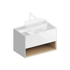 Изображение товара Тумба под раковину Kerama Marazzi Plaza Modern PLB.M.80.1.WHT.V, 80 см, подвесная, цвет белый