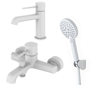 Изображение товара Комплект смесителей Orange Karl M05-311w, белый