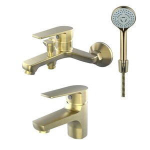 Изображение товара Комплект смесителей Orange Loop M26-311br, бронза матовая