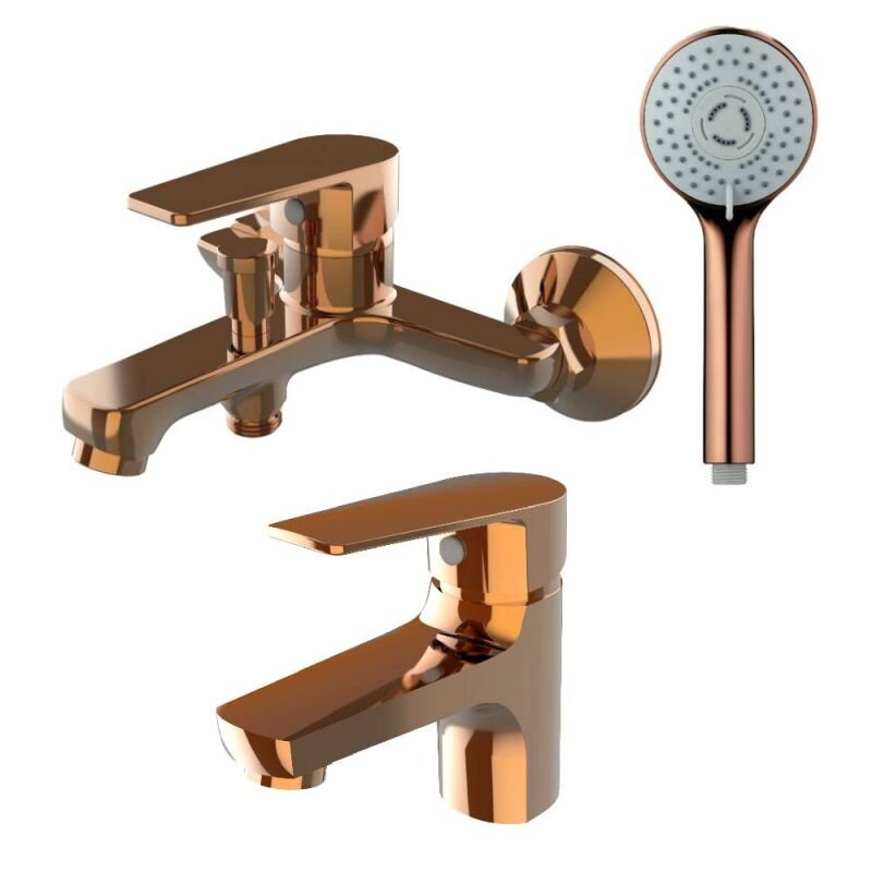 Изображение товара Комплект смесителей Orange Loop M26-311rg, розовое золото