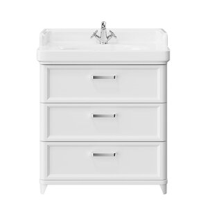 Изображение товара Тумба под раковину Kerama Marazzi Plaza Modern 80 см белая напольная