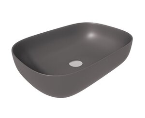 Изображение товара Раковина Corpa Nera Viotti CN50396 60 см накладная фарфор графит матовый