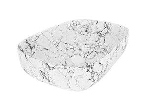 Изображение товара Раковина Corpa Nera Viotti CN50398 60 см накладная фарфор белый мрамор