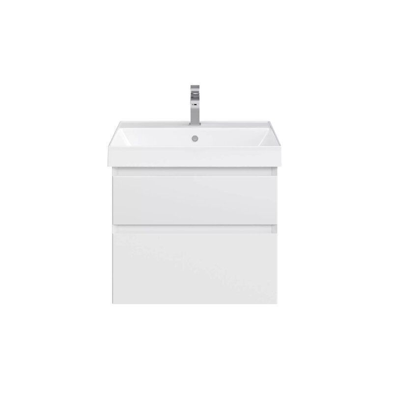 Изображение товара Тумба под раковину Kerama Marazzi Cubo CUB.60.2WHT.M, 60 см, белая матовая