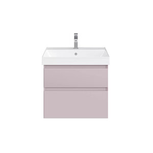 Изображение товара Тумба под раковину Kerama Marazzi Cubo/Кубо CUB.60.2.MAL, 60 см, подвесная, цвет мальва матовая