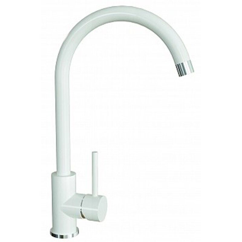 Изображение товара Смеситель для кухонной мойки Dr Gans Соло белый однорычажный с поворотным изливом