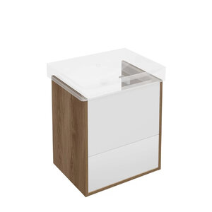 Изображение товара Тумба под раковину Kerama Marazzi Cubo/Кубо PRO.55.2.OLM, 55 см, подвесная, цвет вяз швейцарский