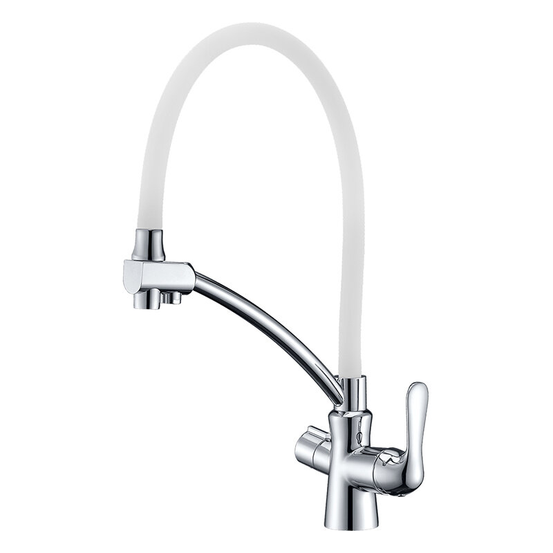 Изображение товара Смеситель Lemark Comfort LM3070C-White для кухни с подключением к фильтру с питьевой водой, хром/белый Изображение товара Смеситель Lemark Comfort LM3070C-White для кухни с подключением к фильтру с питьевой водой, хром/белый