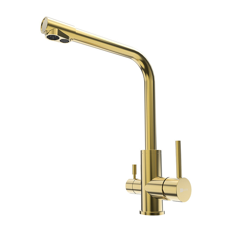 Изображение товара Смеситель Lemark Expert LM5061G для кухни с подключением к фильтру золото