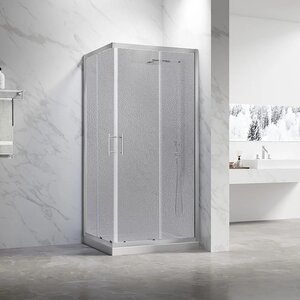 Изображение товара Душевой уголок Veconi Rovigo RV27CH-11090-02-C8 110x90 стекло pear хром профиль Италия