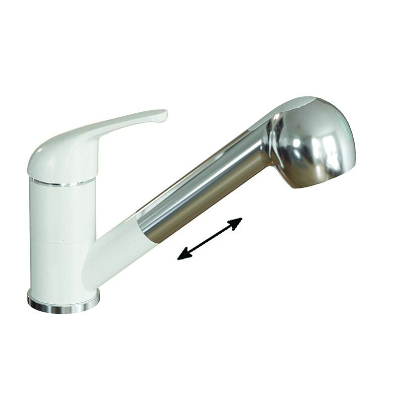 Изображение товара Смеситель для кухонной мойки Dr Gans Соната 319.04L.1223.401 белый