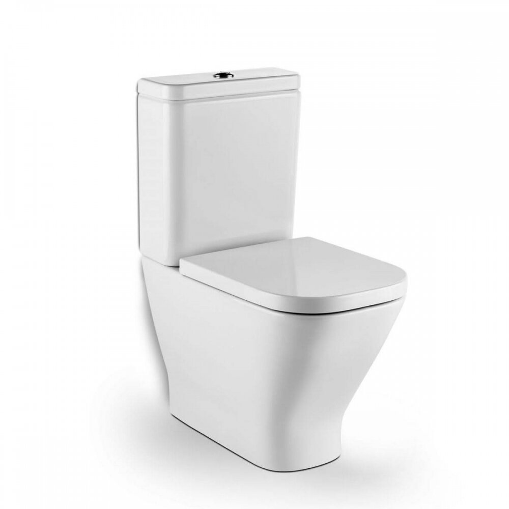 Изображение товара Напольный унитаз Roca Gap Clean Rim 341730000 с безободковым смывом и двухрежимным механизмом