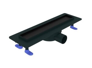 Изображение товара Дренажный канал Corpa Nera Salieri CN90008, 40 см, под плитку, чёрный матовый