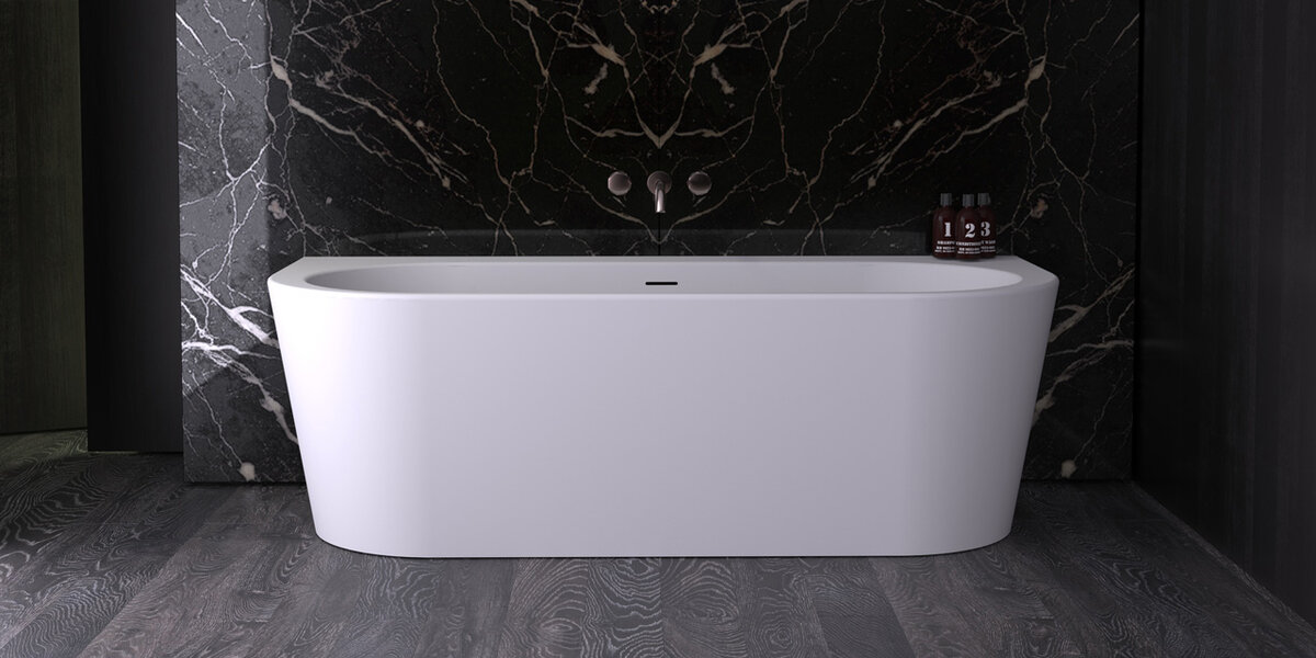 Изображение товара Акриловая ванна Knief Wall 0100-277 180х80 см с централизованным переливом