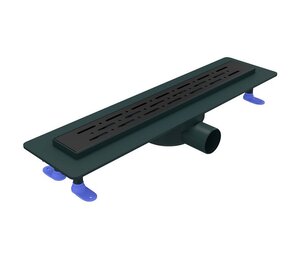 Изображение товара Дренажный канал Corpa Nera Grossi CN90339 50 см черный матовый для ванной