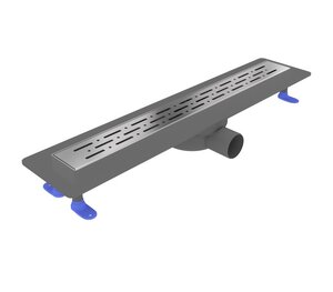 Изображение товара Дренажный канал Corpa Nera Grossi CN90344, 60 см, нержавеющая сталь, хром