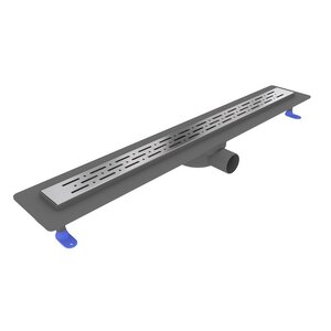 Изображение товара Дренажный канал Corpa Nera Grossi CN90337, 80 см, нержавеющая сталь, горизонтальный выпуск