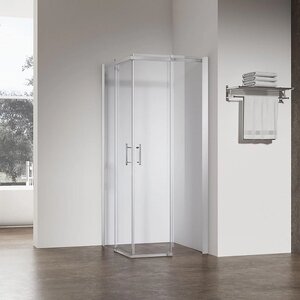 Изображение товара Душевой уголок Veconi Rovigo RV50CH-8080-01-C8, 80 x 80 см, стекло прозрачное, профиль хром