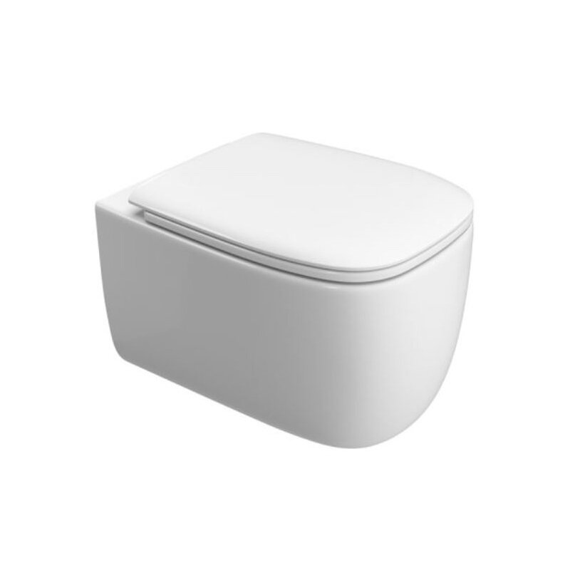 Изображение товара Подвесной унитаз безободковый Cezares Comfort-Tor CZR-380-TH-TOR/SC с эффектом торнадо