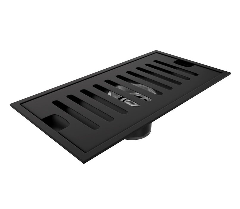 Изображение товара Дренажный канал Corpa Nera Grossi CN90324, 20 см, черный матовый Изображение товара Дренажный канал Corpa Nera Grossi CN90324, 20 см, черный матовый