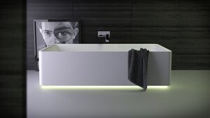 Изображение товара Ванна из искусственного камня Knief Shine 180х80 см с LED подсветкой