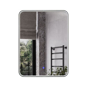 Изображение товара Зеркало Comfortу Сириус 00-00020613 (00-00014194CF), 60 см, LED IC-подсветка холодный свет, сенсор, цвет рамы черный матовый