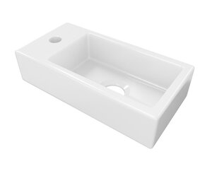 Изображение товара Раковина Corpa Nera Long CN50904/CN50905, 37 см, подвесная, фарфор, левая/правая, белый 