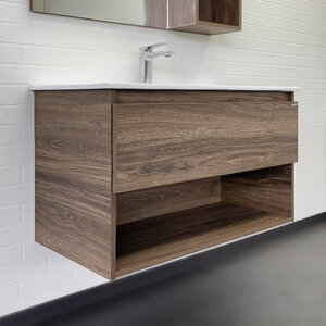 Изображение товара Тумба с раковиной Comforty Бордо 90 см подвесная