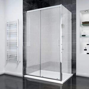 Изображение товара Душевой уголок Veconi Rovigo RV055-11090-02-C8, 110 x 90 см, стекло pear, профиль хром