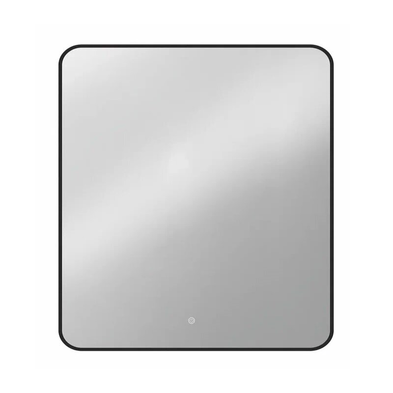 Изображение товара Зеркало Orange Black с LED подсветкой 80x80 см, черное, сенсорная кнопка