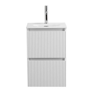 Изображение товара Тумба под раковину BelBagno UNO-MINI-400-2C-SO-BO, 40 см, подвесная, Bianco Opaco