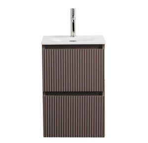 Изображение товара Тумба под раковину BelBagno UNO-MINI-400-2C-SO-СO 40 см, подвесная, эмаль бежевая матовая