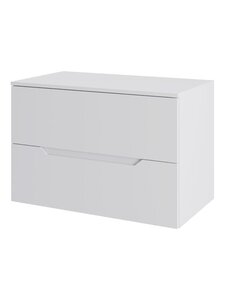 Изображение товара Тумба под раковину Orange Line, Li-70TuwMDF, 70 см, подвесная, белая матовая