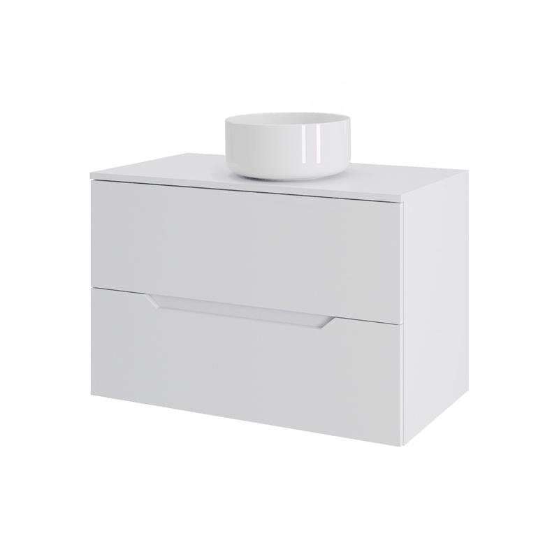 Изображение товара Тумба с раковиной Orange Line Li-70TuwMDF+B07-345W 70 см подвесная белая матовая Изображение товара Тумба с раковиной Orange Line Li-70TuwMDF+B07-345W 70 см подвесная белая матовая
