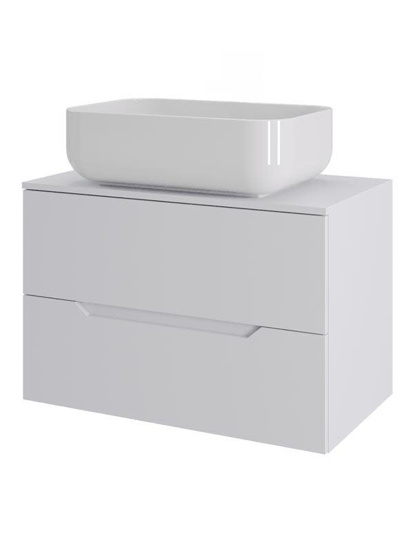 Изображение товара Тумба с раковиной Orange Line, 70 см подвесная белая матовая
