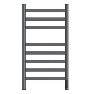 Изображение товара Полотенцесушитель электрический Apextermo Sfera SF10184GF, ширина 40 см, высота 80 см, диммер справа, цвет графит металлик