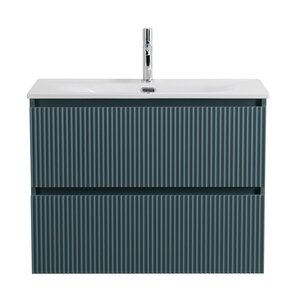 Изображение товара Тумба под раковину BelBagno UNO-MINI-700-2C-SO-AO, 70 см, подвесная, голубая матовая