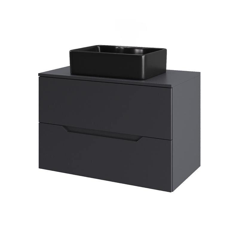 Изображение товара Тумба с раковиной Orange Line Li-70TugMDF+B01-475MB 70 см подвесная городская мебель