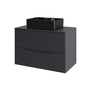 Изображение товара Тумба с раковиной Orange Line Li-70TugMDF+B01-475MB 70 см подвесная городская мебель
