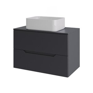 Изображение товара Тумба с раковиной Orange Line 70 см подвесная белая матовая