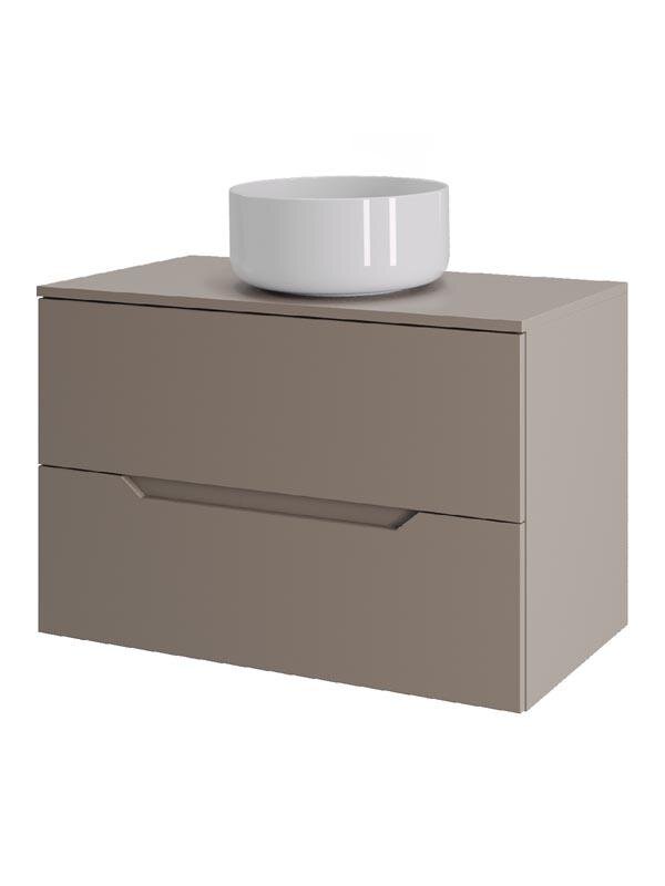 Изображение товара Тумба с раковиной Orange Line Li-70TuLMDF+B07-345W 70 см подвесная с матовой раковиной