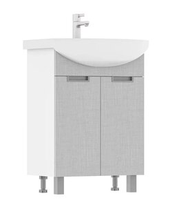 Изображение товара Тумба под раковину Volna Vario tnVARIO.Sf60.2D-08, 60 см, напольная, белый, софт