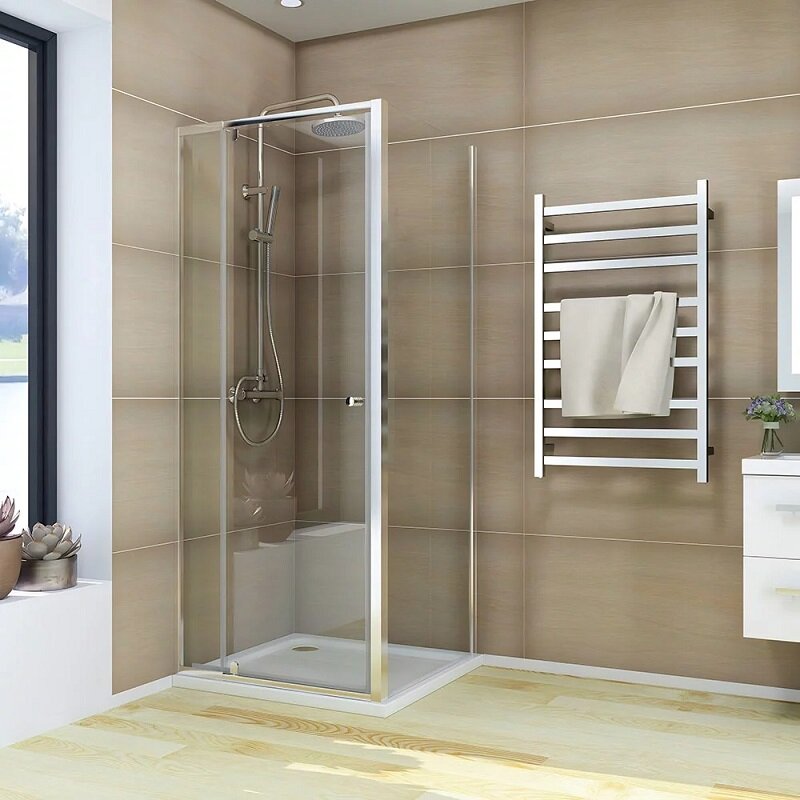 Изображение товара Душевой уголок Veconi Rovigo RV026-9070-01-C8, 90 x 70 см, стекло прозрачное, профиль хром