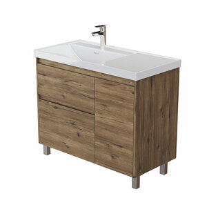 Изображение товара Тумба под раковину Aquanet Nova Lite 2.0 100 см дуб рустикальный напольная стильная