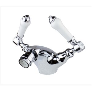 Изображение товара Смеситель для биде Bronze de Luxe Tiffany A9146, хром/белый