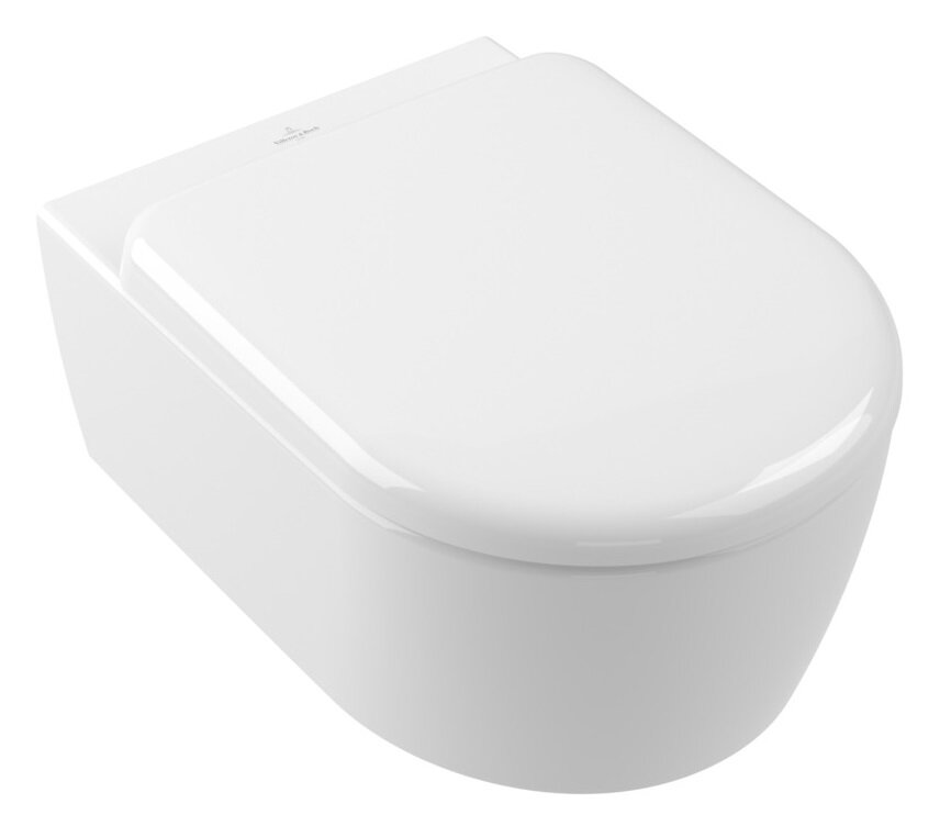 Изображение товара Подвесной унитаз Villeroy & Boch Skyla 5656CL01, безободковый DirectFlush, сиденье микролифт, альпийский белый